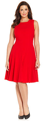 Red Calvin Klein Plus Size Dress