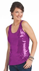 Plus Size Sequined Tops
